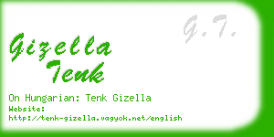 gizella tenk business card